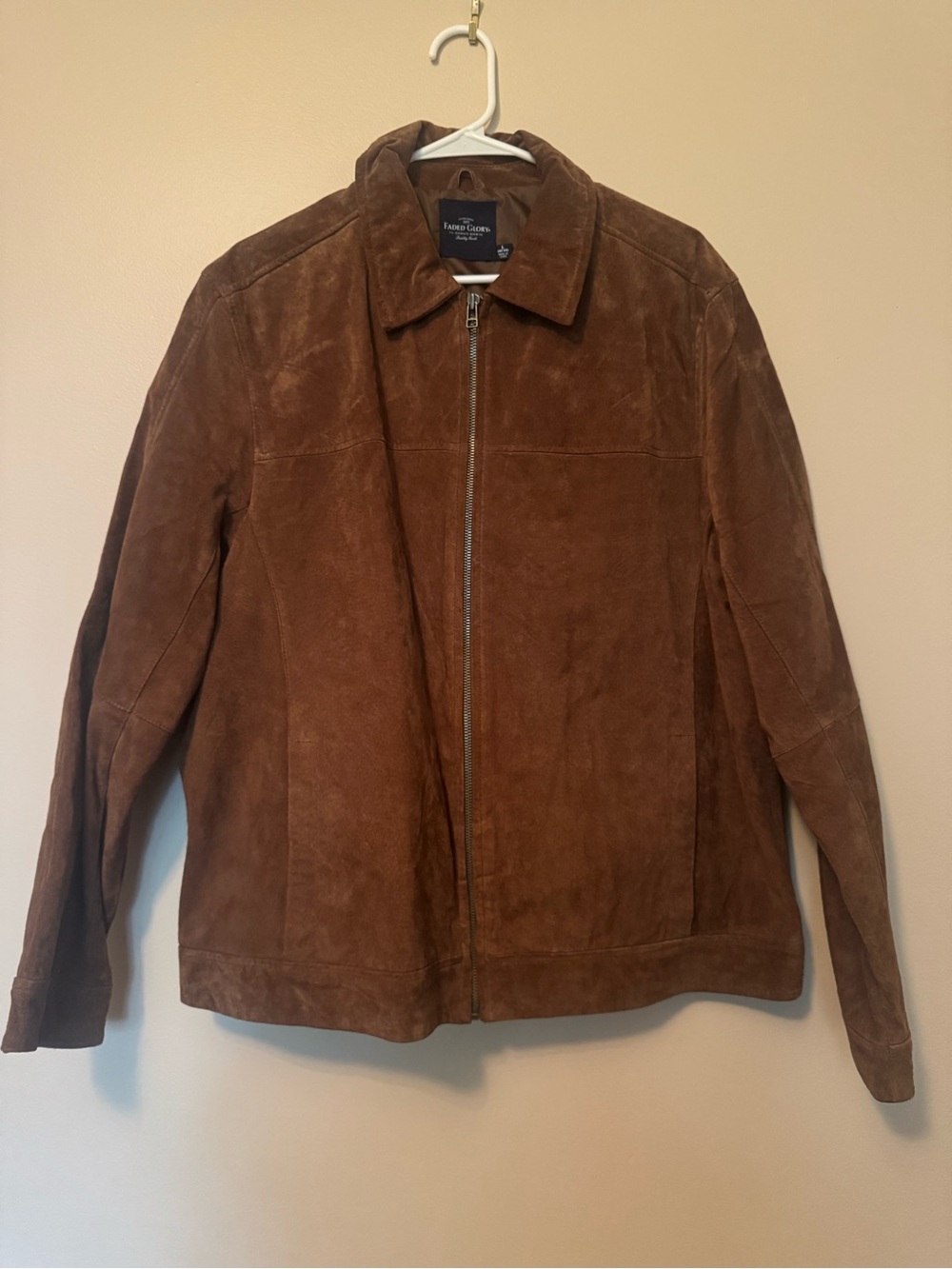 Faded Glory Vintage Men's Leather Suede Jacket